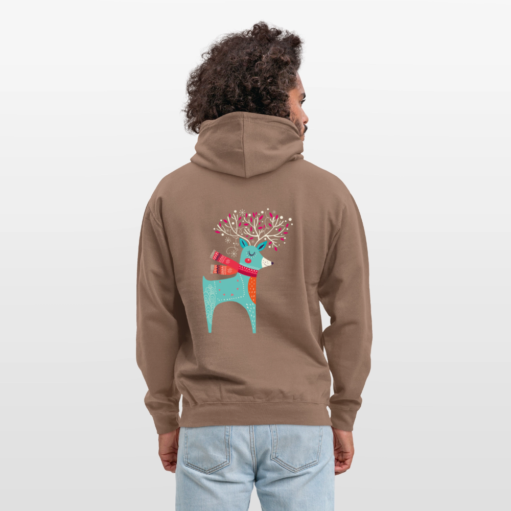 Reindeer Unisex Hoodie - mocha
