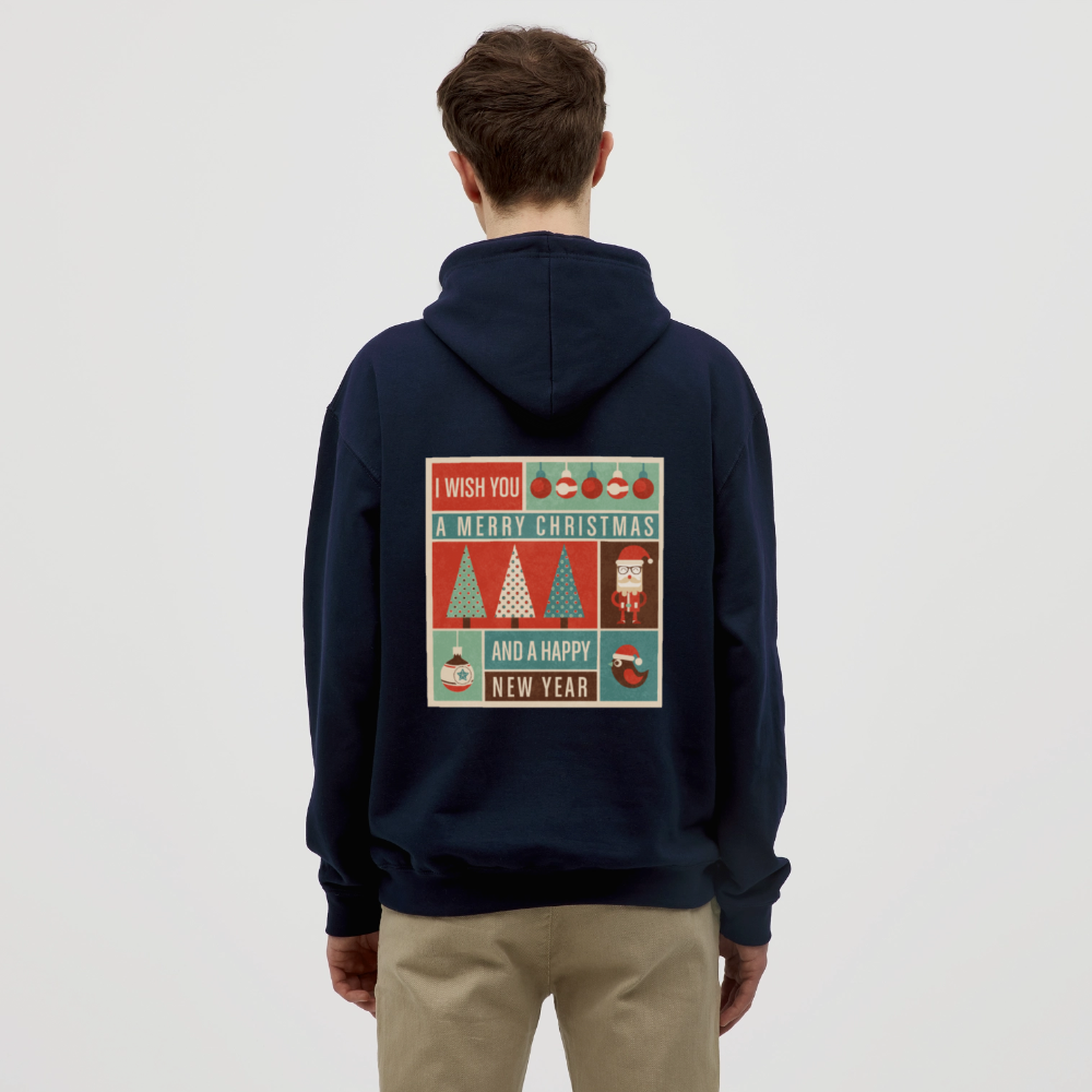 Merry Christmas & happy New Year Unisex Hoodie - navy