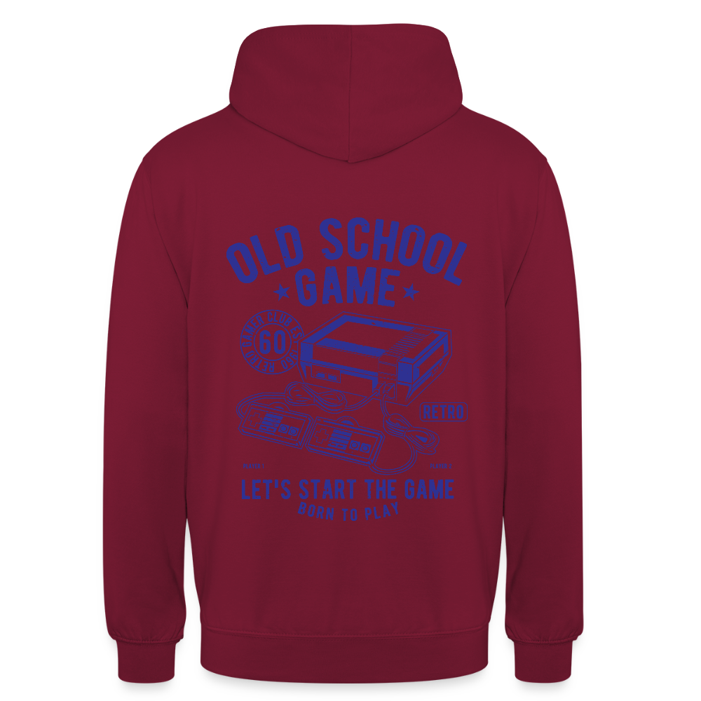 Oldschool game Unisex Hoodie - bordeaux