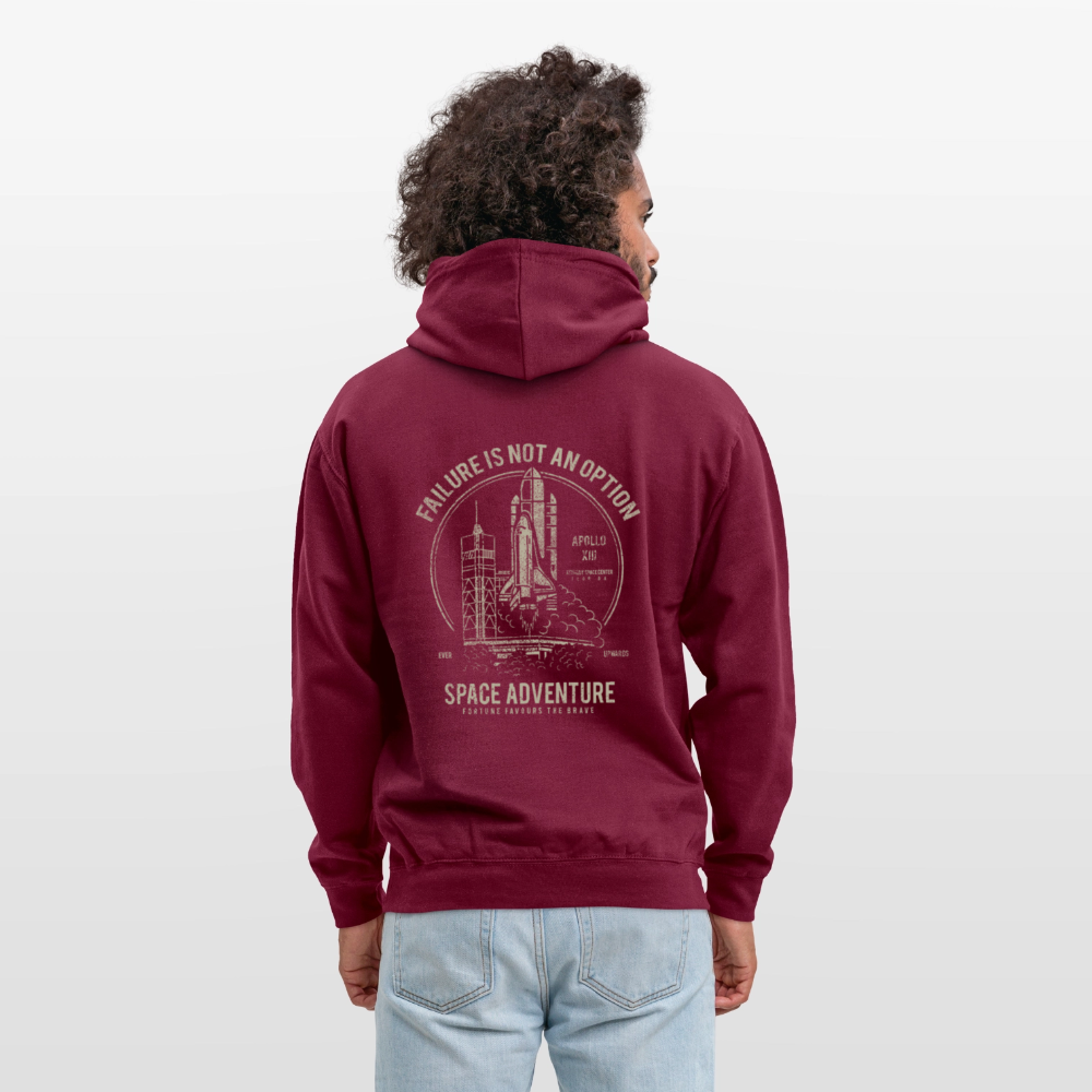 Space Adventure Unisex Hoodie - bordeaux