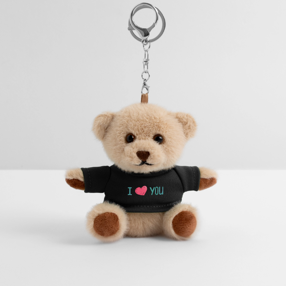 I love you Gift Plush keyring - black