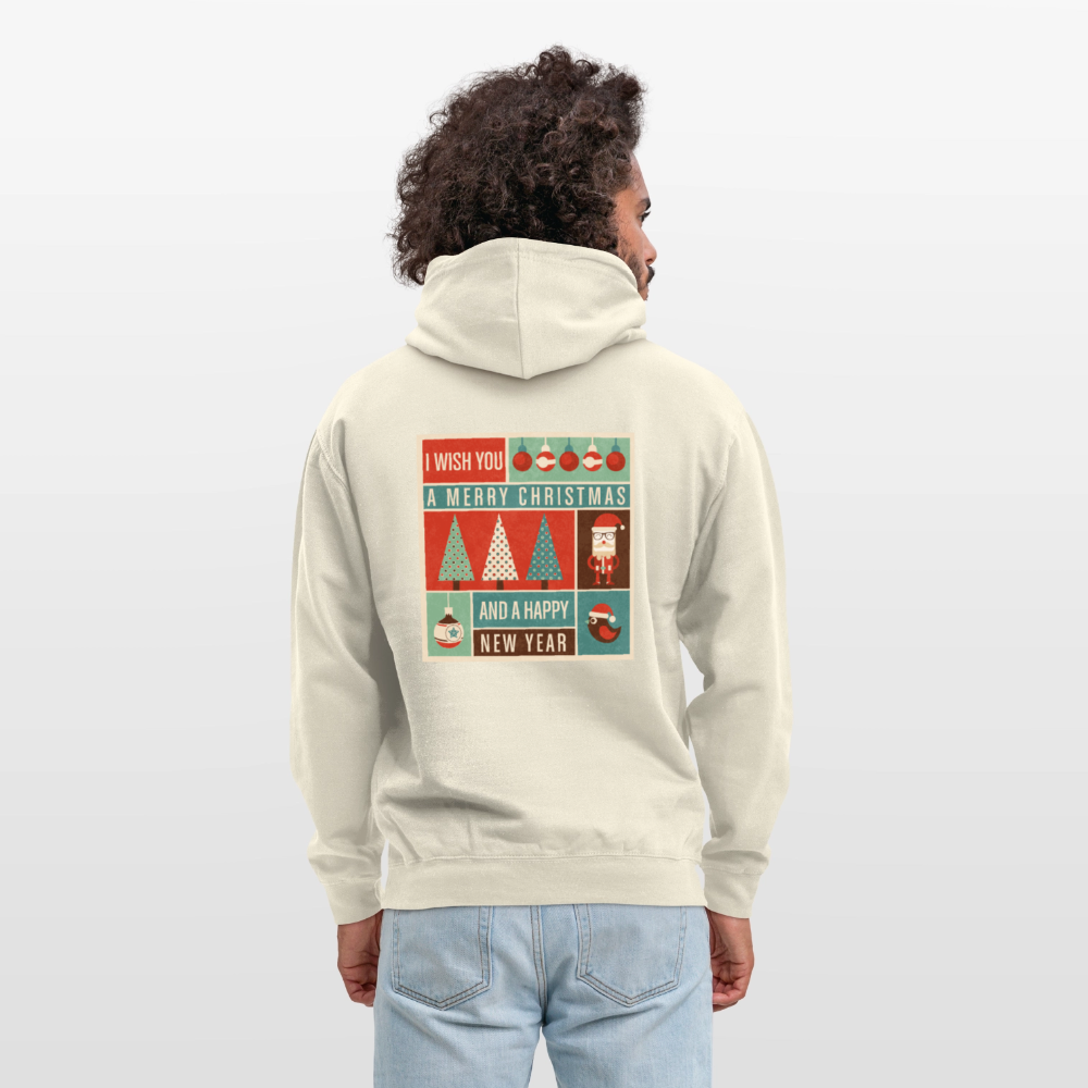 Merry Christmas & happy New Year Unisex Hoodie - vanilla