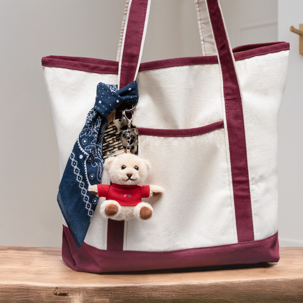 I love you Gift Plush keyring - red