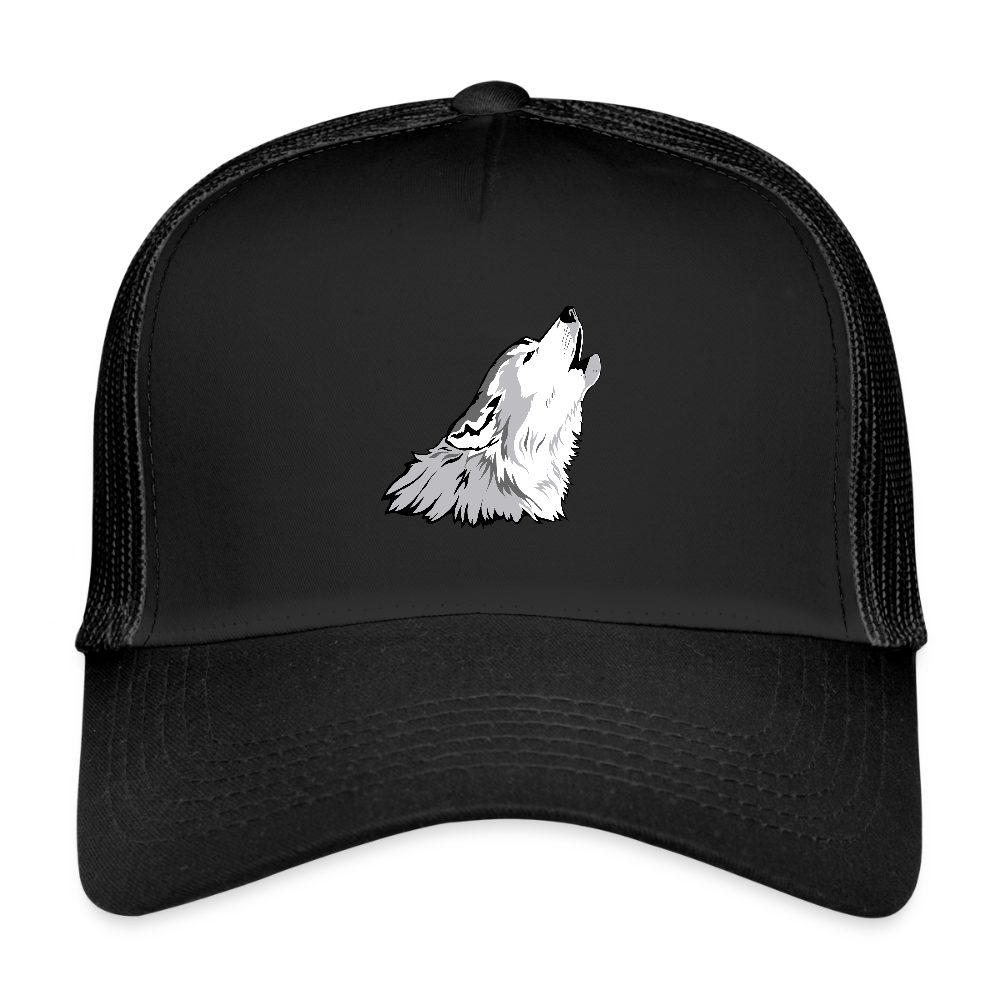 Wolf  Trucker Cap - black/black