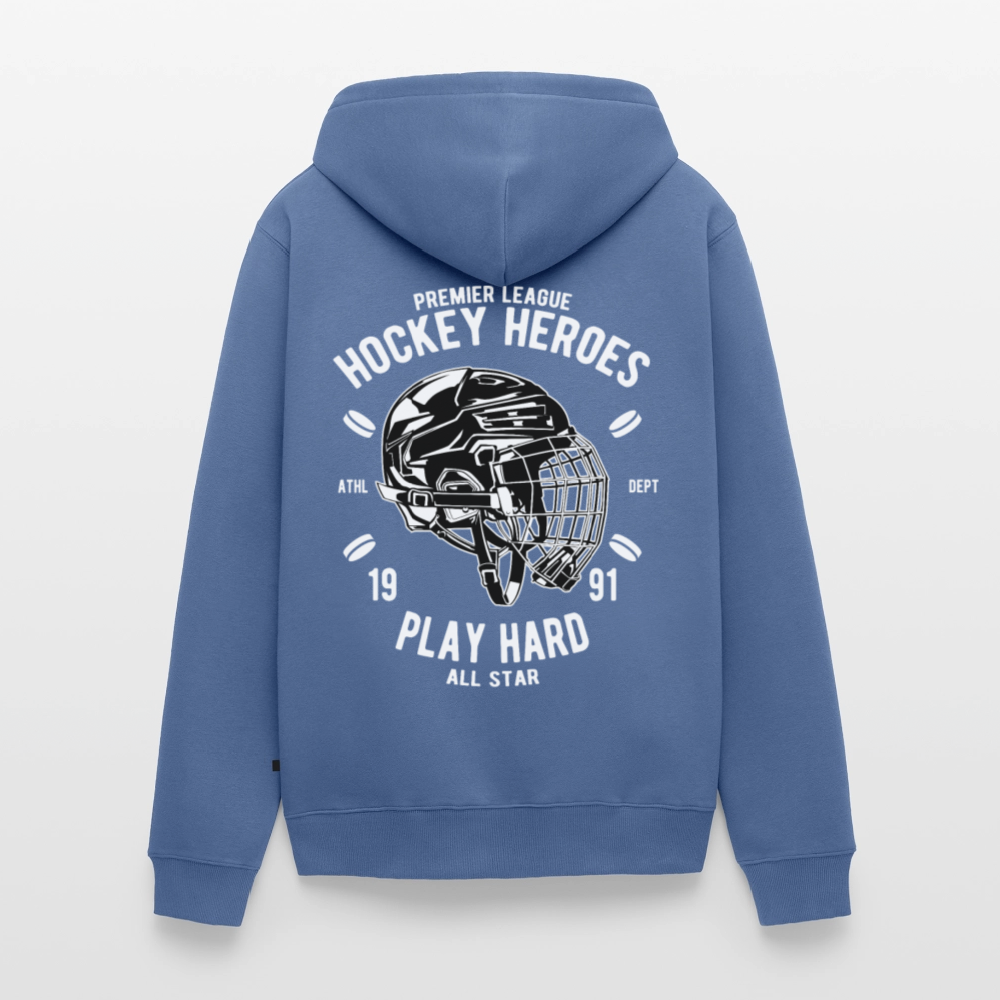 Hockey Heroes Men's Premium Hooded Jacket - stone blue