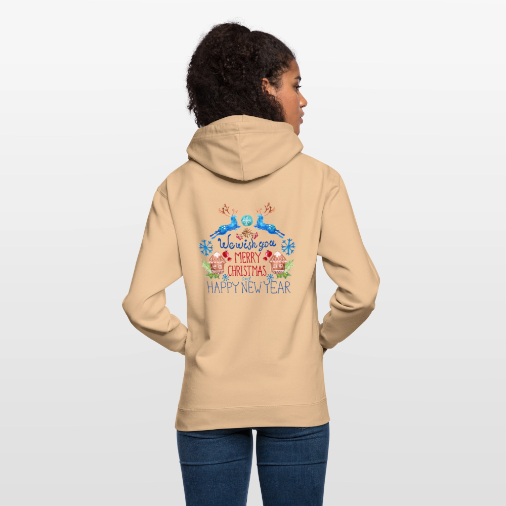 Merry christmas and happy new year Unisex Hoodie - peach