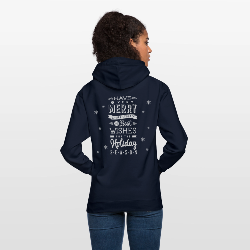 Merry Christmas Unisex Hoodie - navy