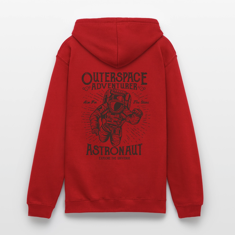Astronaut Design Unisex Hoodie - red