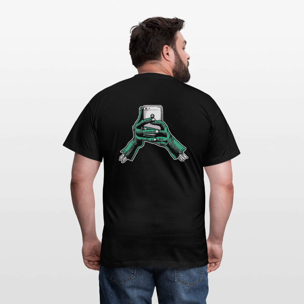 zombie phone Men's T-Shirt - black