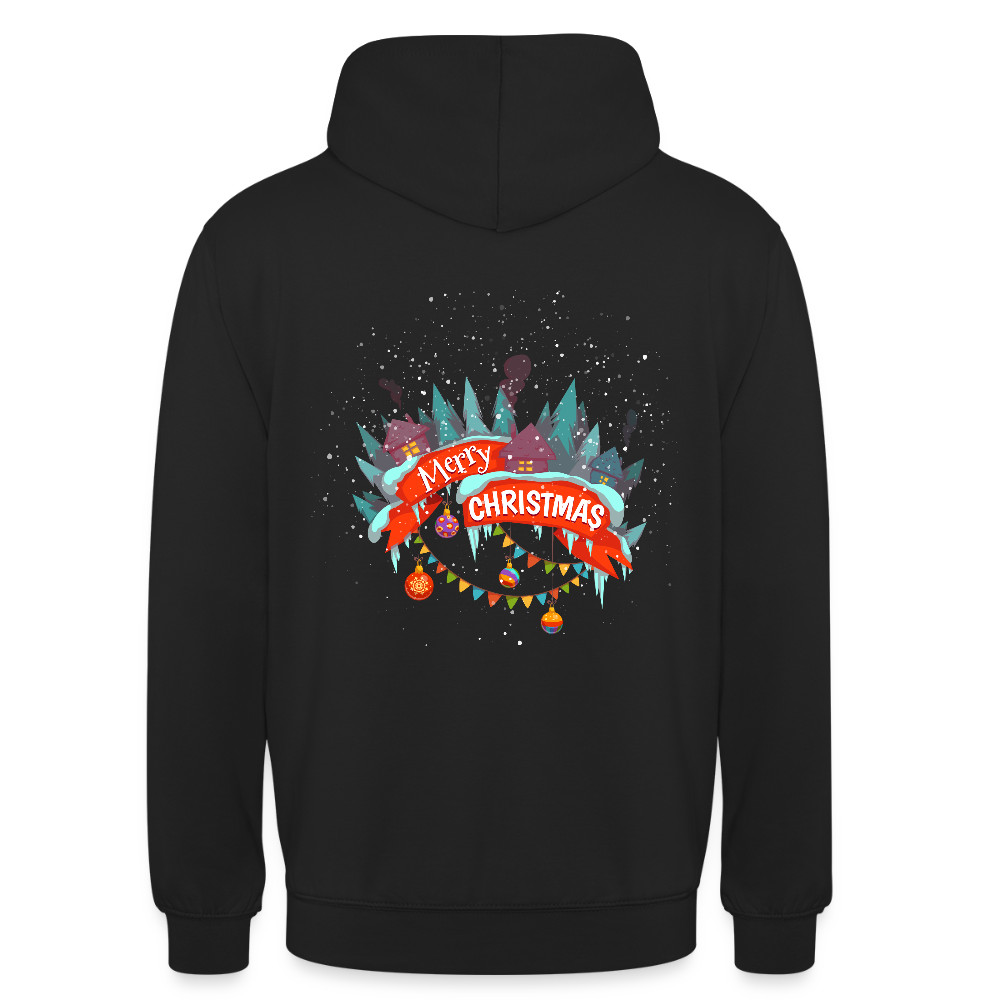 Merry Christmas Unisex Hoodie - black