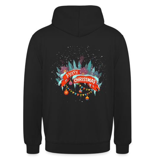 Merry Christmas Unisex Hoodie - black