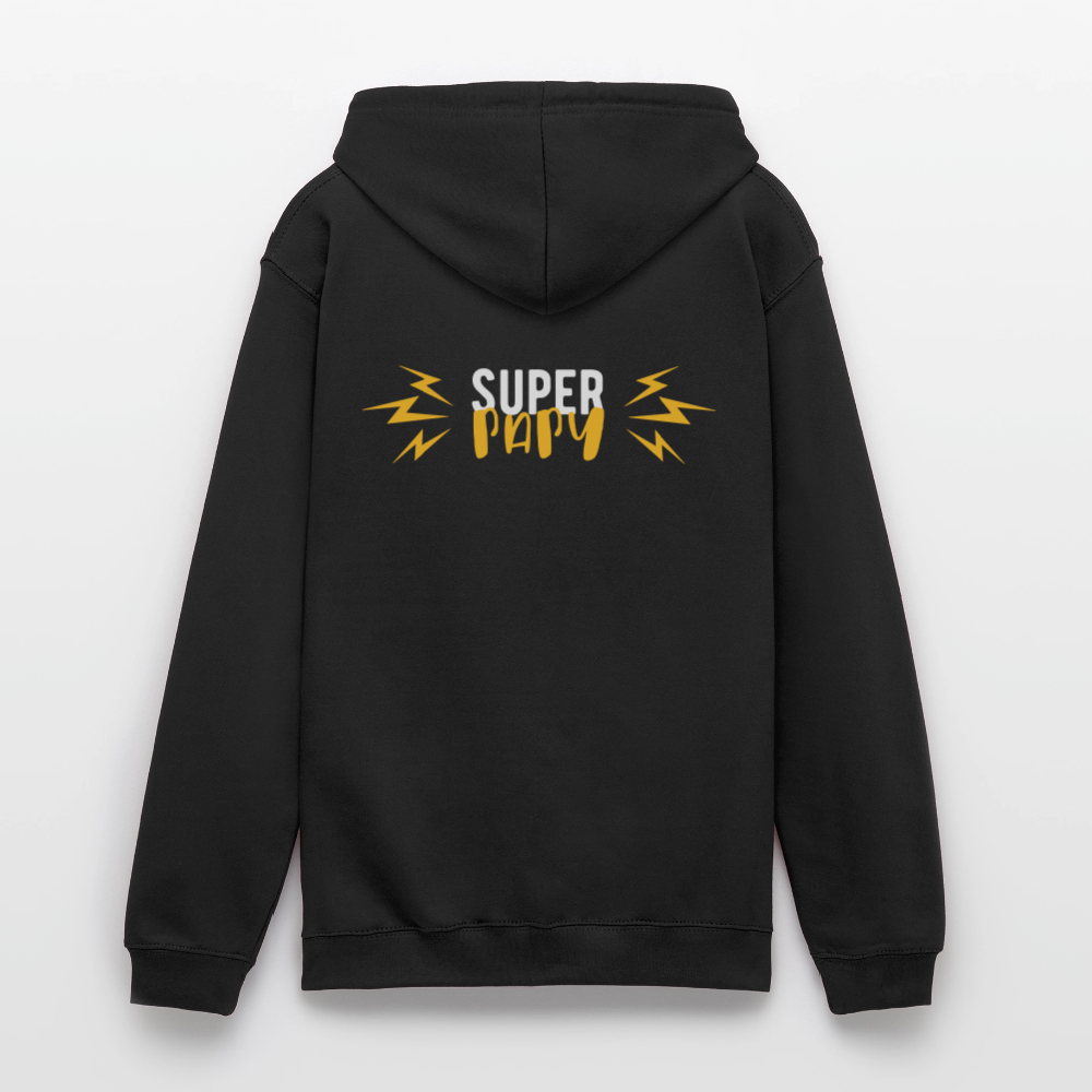 Super Papy 3 Unisex Hoodie - black
