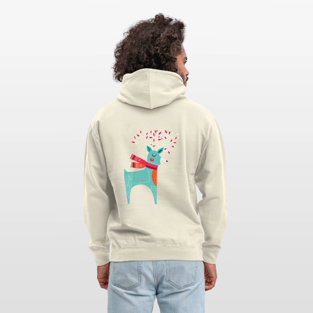 Reindeer Unisex Hoodie - vanilla