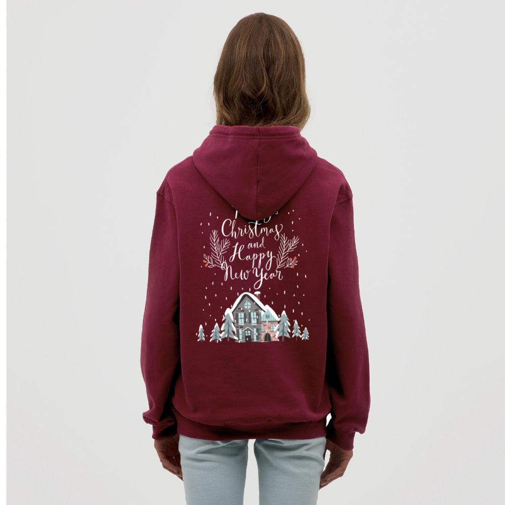 Christmas Quote Unisex Hoodie - bordeaux