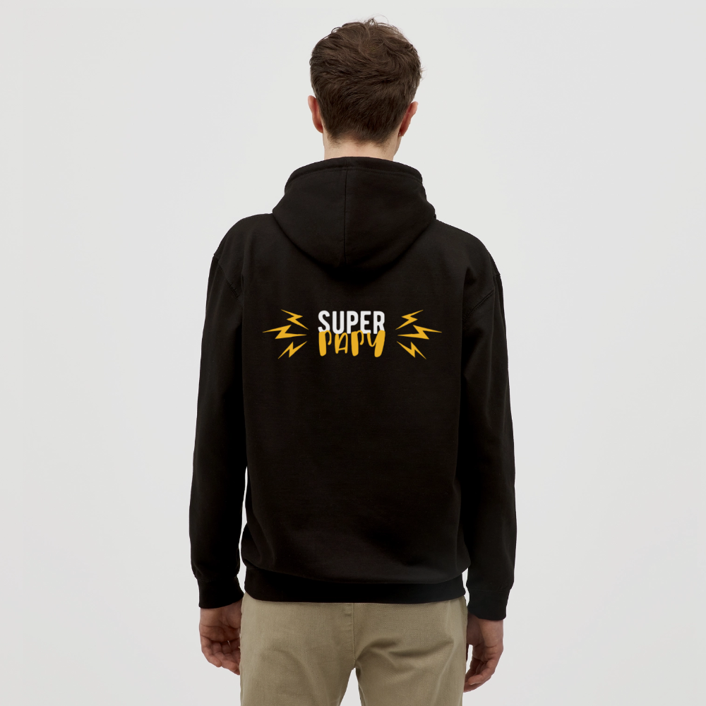 Super Papy 3 Unisex Hoodie - black