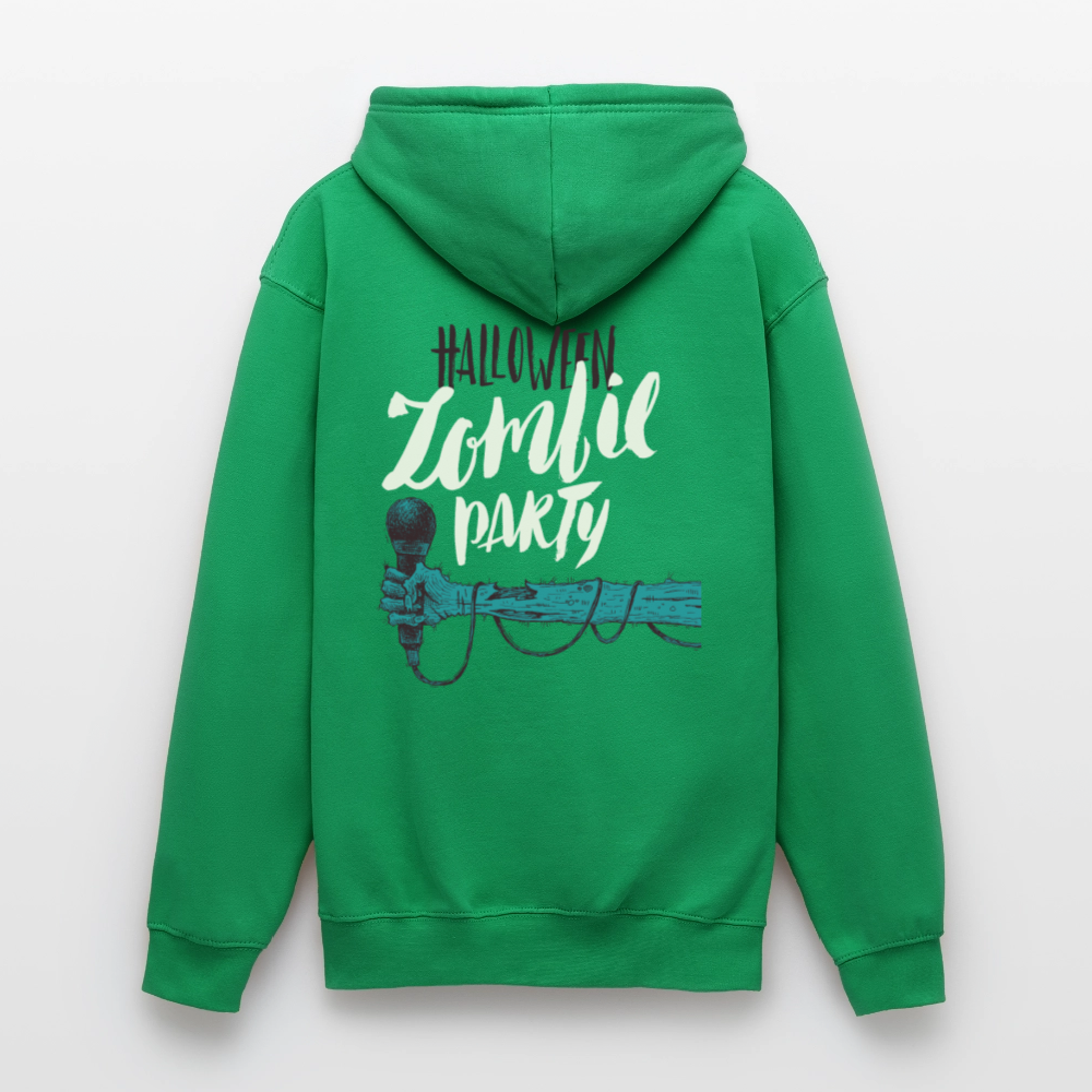 Halloween zombie party Unisex Hoodie - kelly green