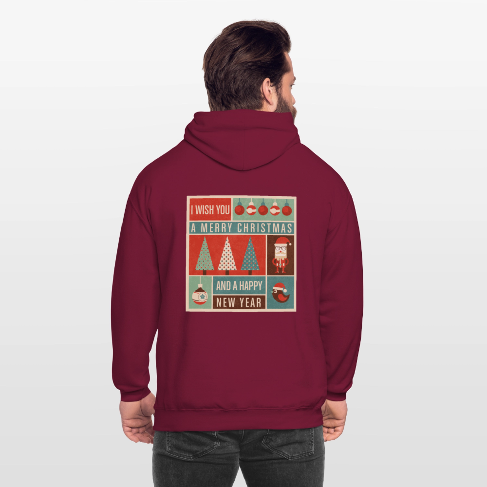 Merry Christmas & happy New Year Unisex Hoodie - bordeaux