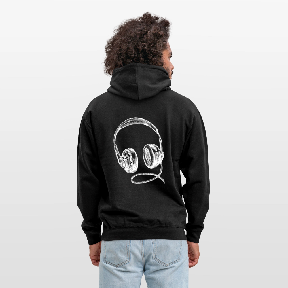 Headphones Unisex Hoodie - black