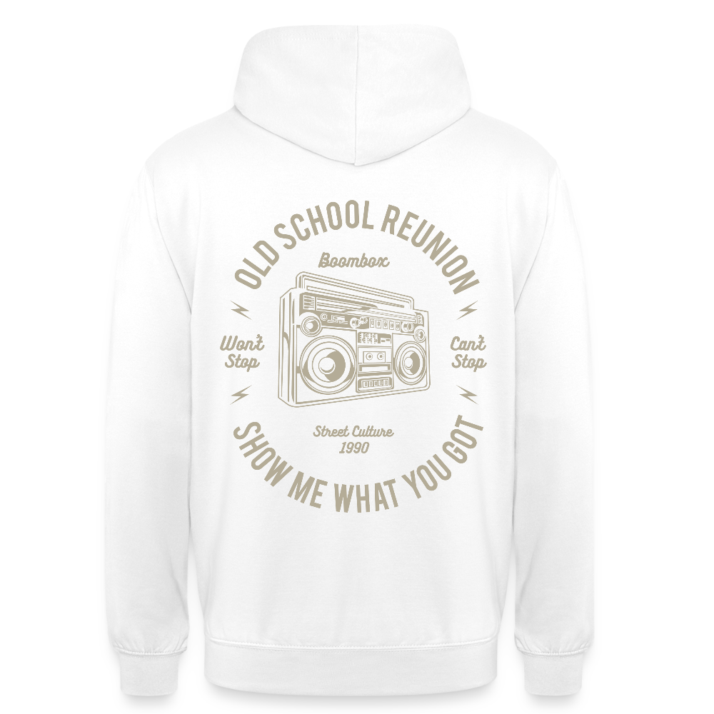 Old school reunion Unisex Hoodie - white