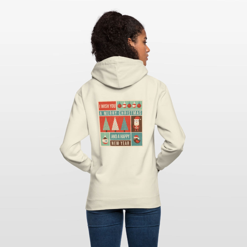 Merry Christmas & happy New Year Unisex Hoodie - vanilla