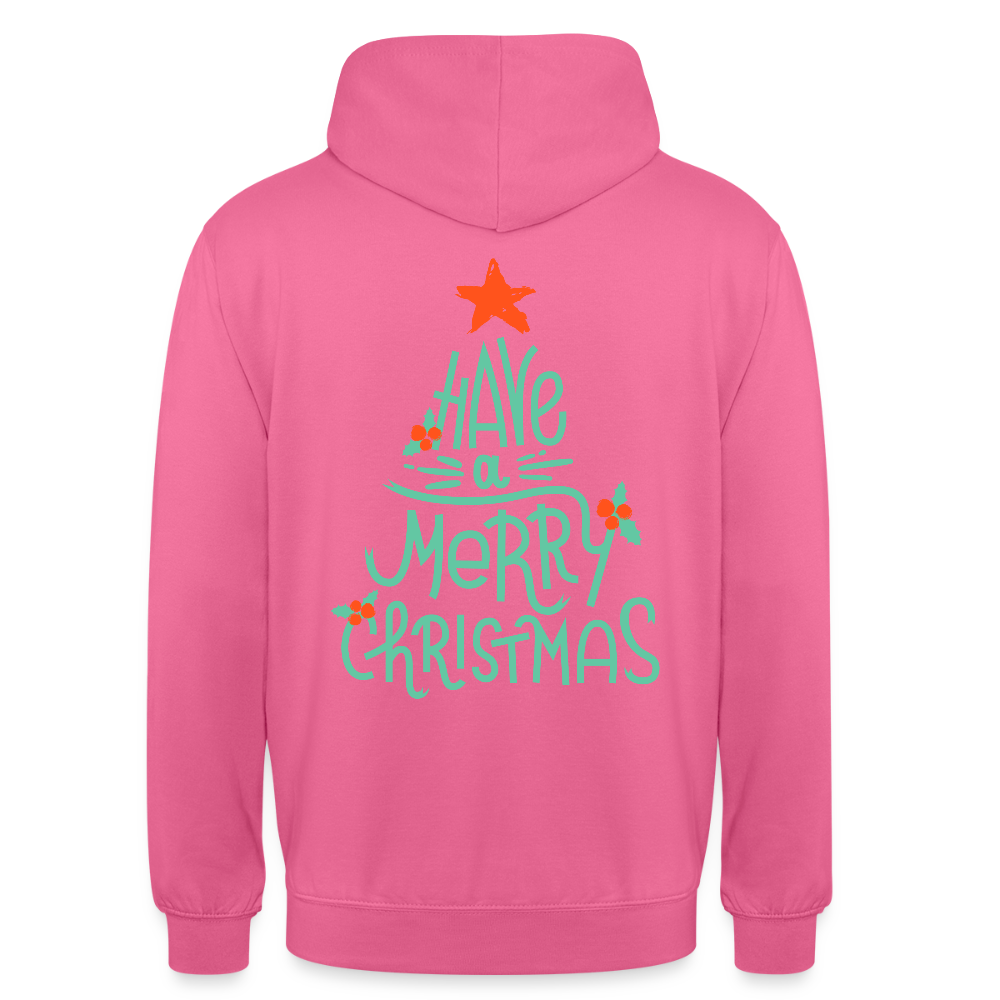 Merry christmas Unisex Hoodie - pink