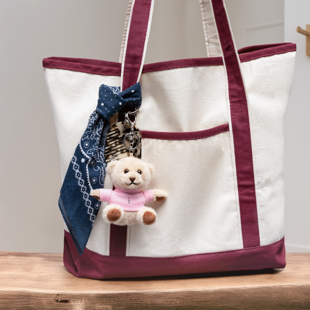 Couple Gift Plush keyring - pink