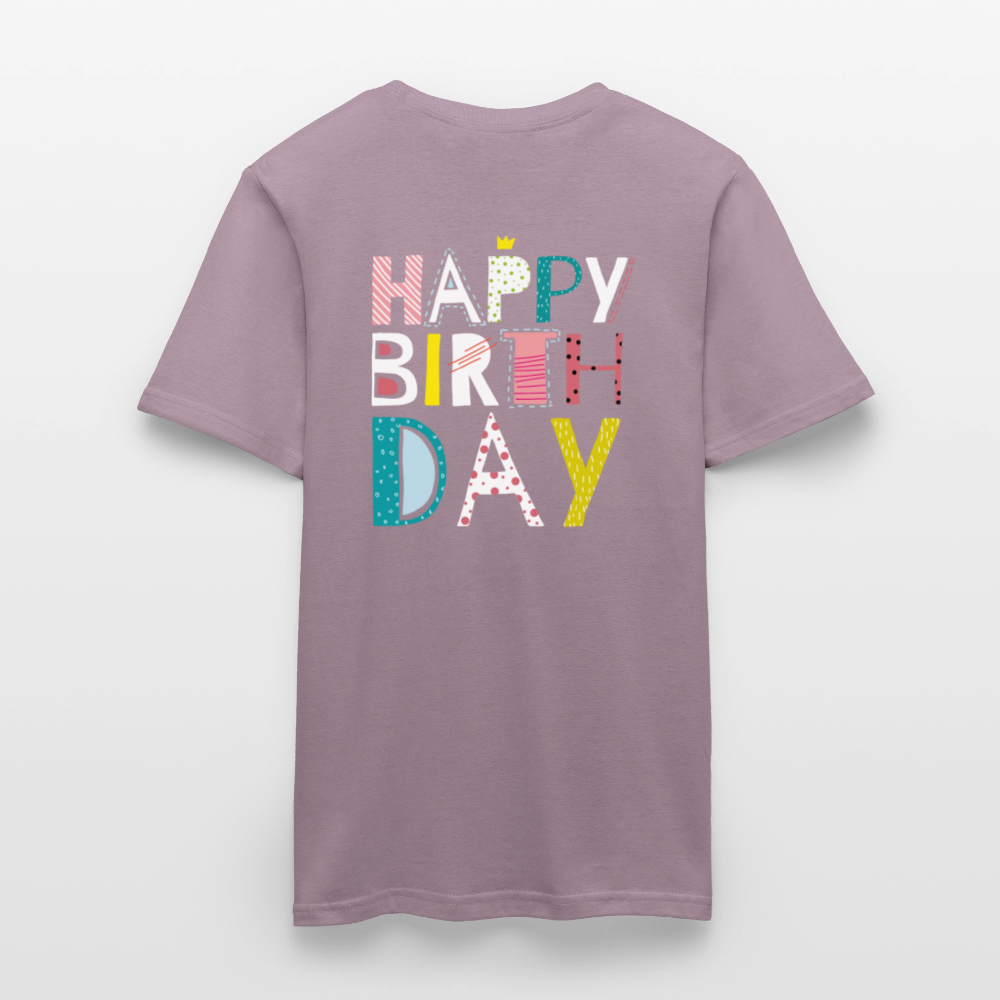 Happy birthday Men's T-Shirt - purple-grey 