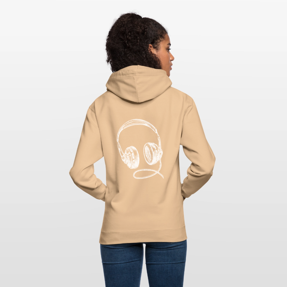 Headphones Unisex Hoodie - peach