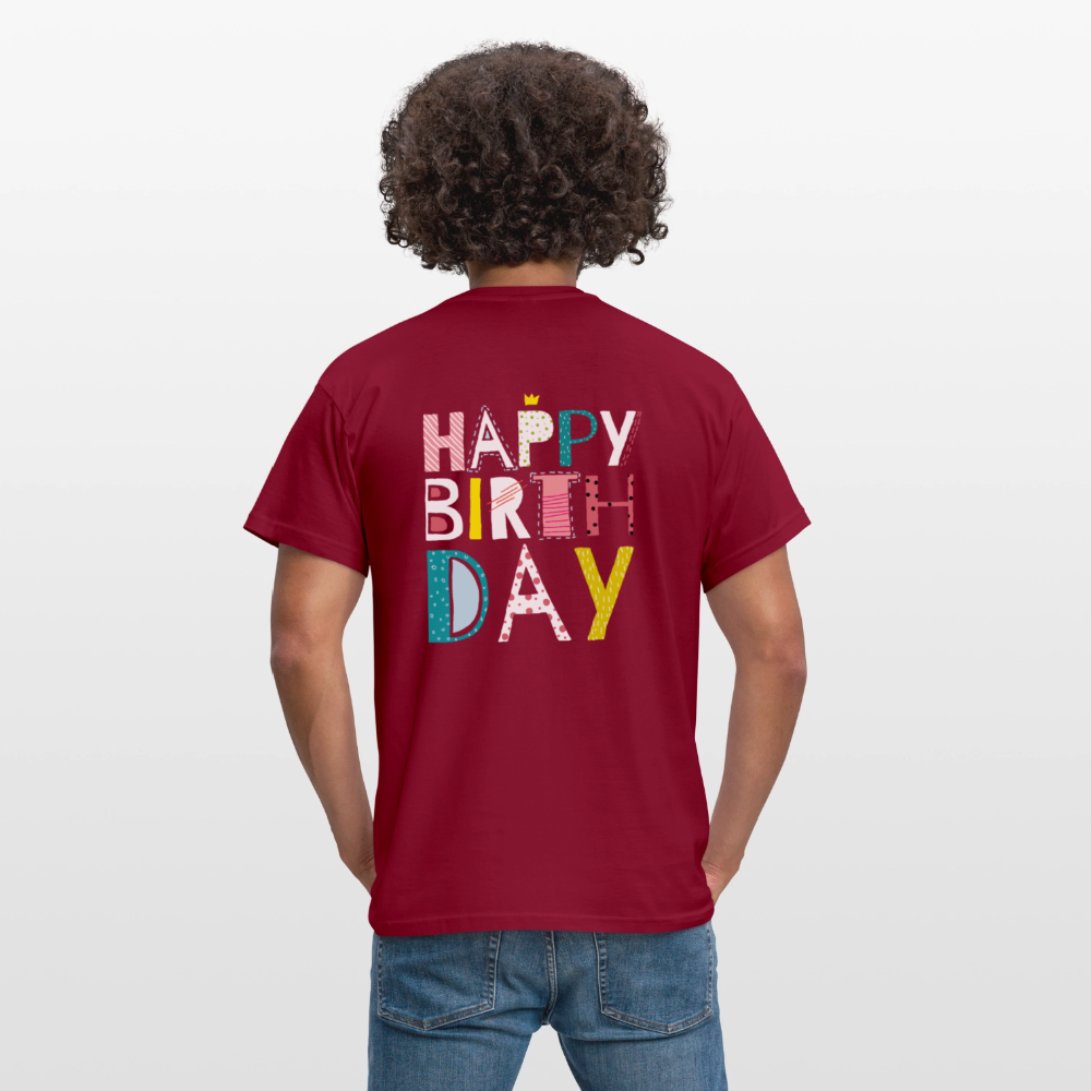 Happy birthday Men's T-Shirt - brick red