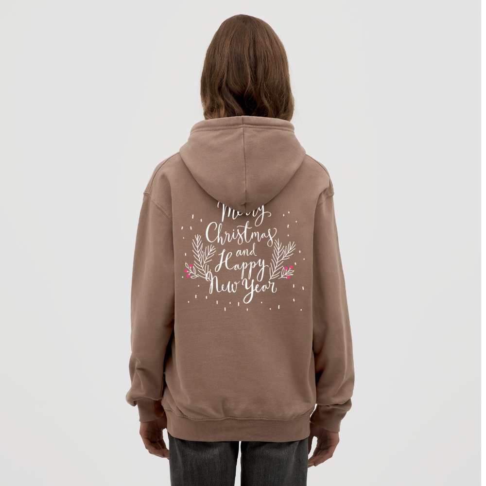 Merry Christmas Unisex Hoodie - mocha