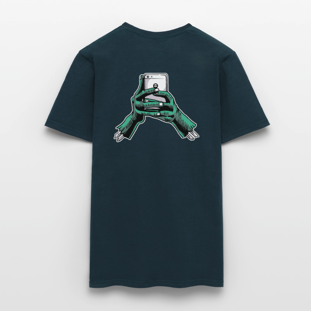 zombie phone Men's T-Shirt - navy