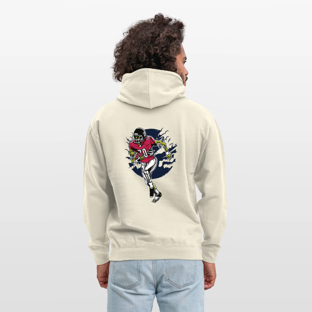 Zombie footballer Unisex Hoodie - vanilla