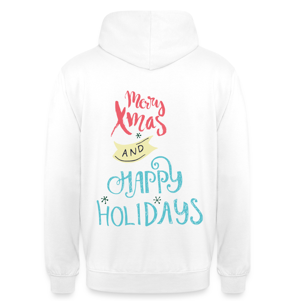 MerryChristmas Unisex Hoodie - white