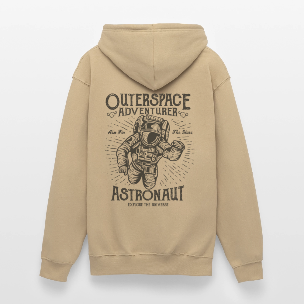Astronaut Design Unisex Hoodie - beige