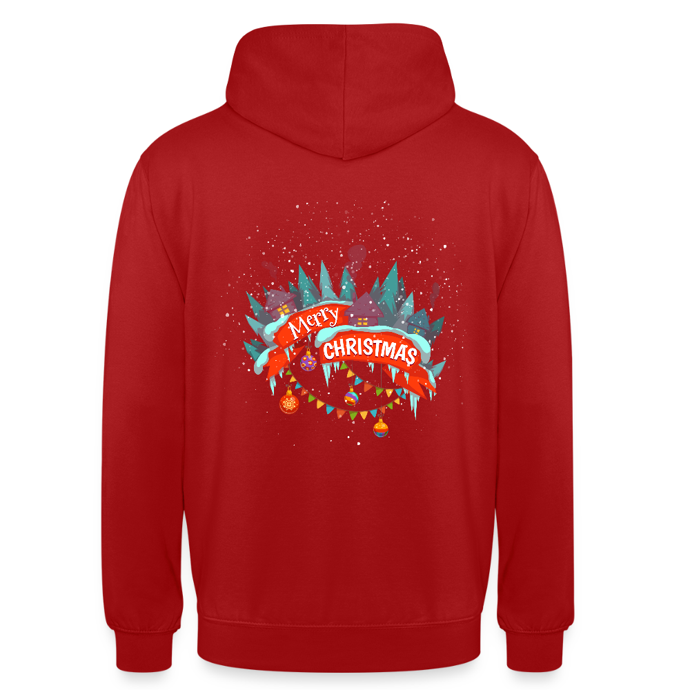 Merry Christmas Unisex Hoodie - red