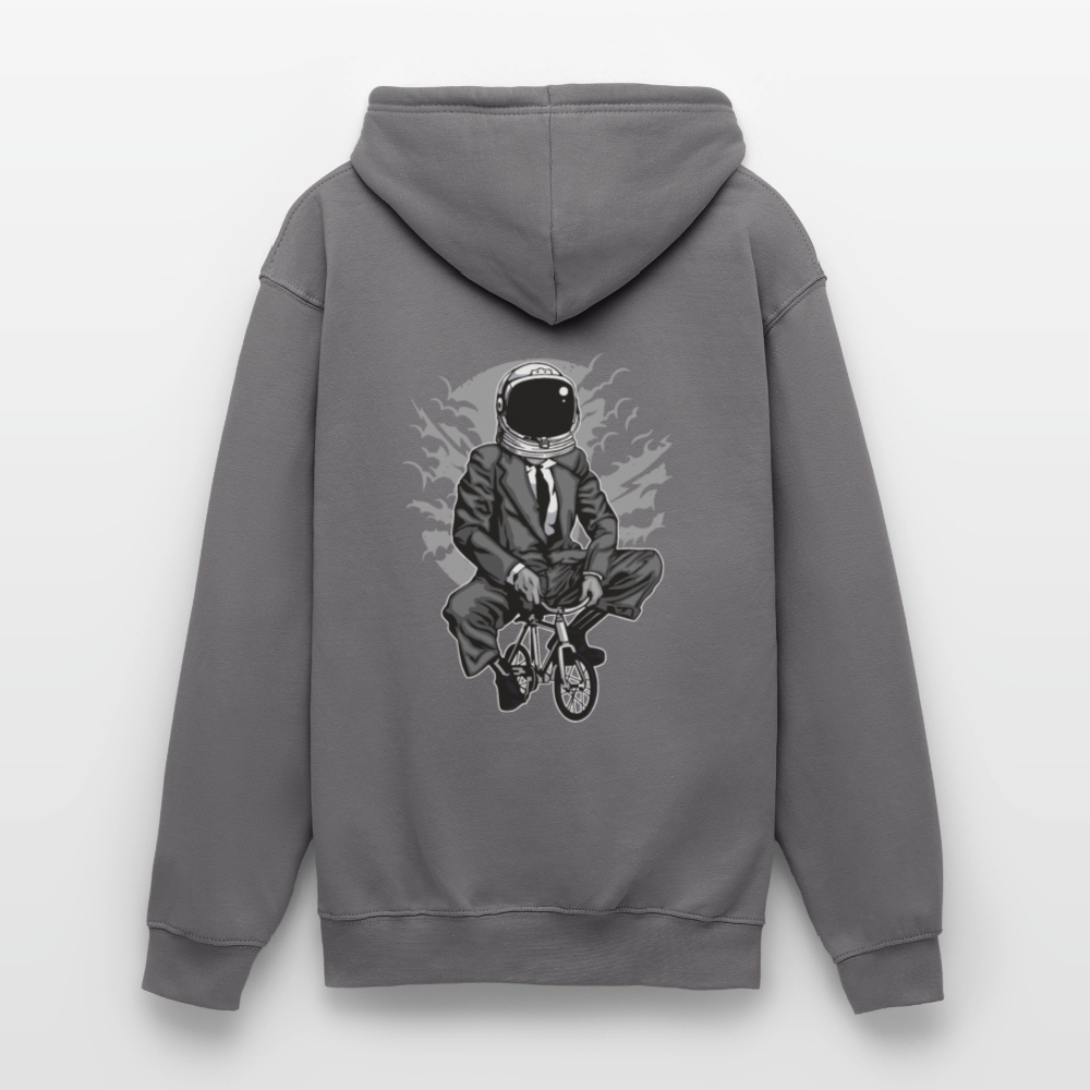 Bike to the moon Unisex Hoodie - elephant grey