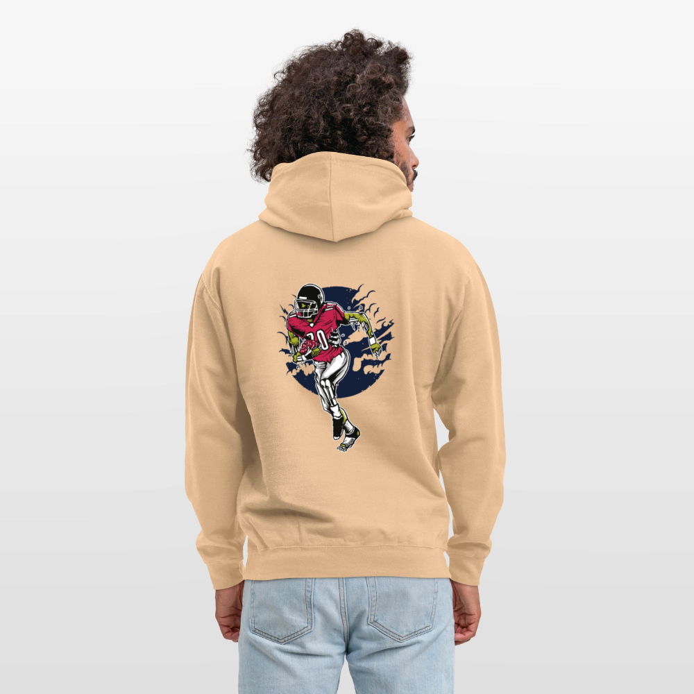 Zombie footballer Unisex Hoodie - peach