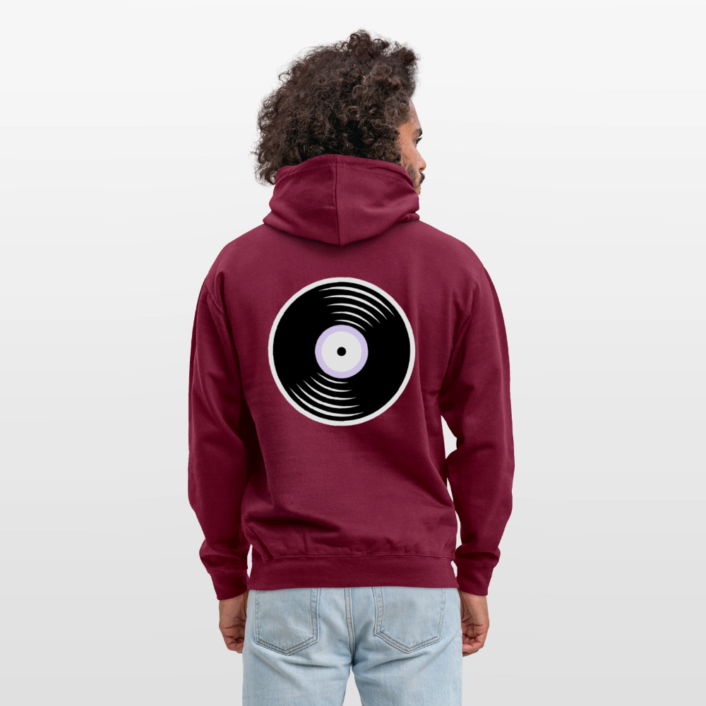 Vinyl Unisex Hoodie - bordeaux