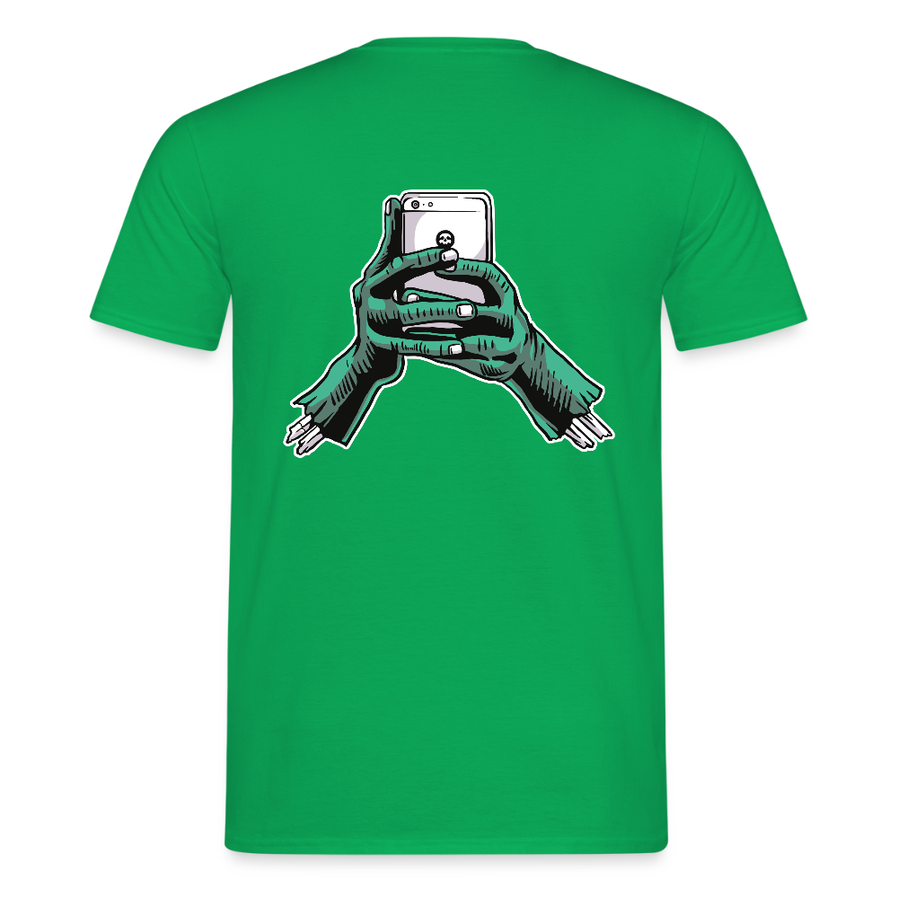 zombie phone Men's T-Shirt - kelly green
