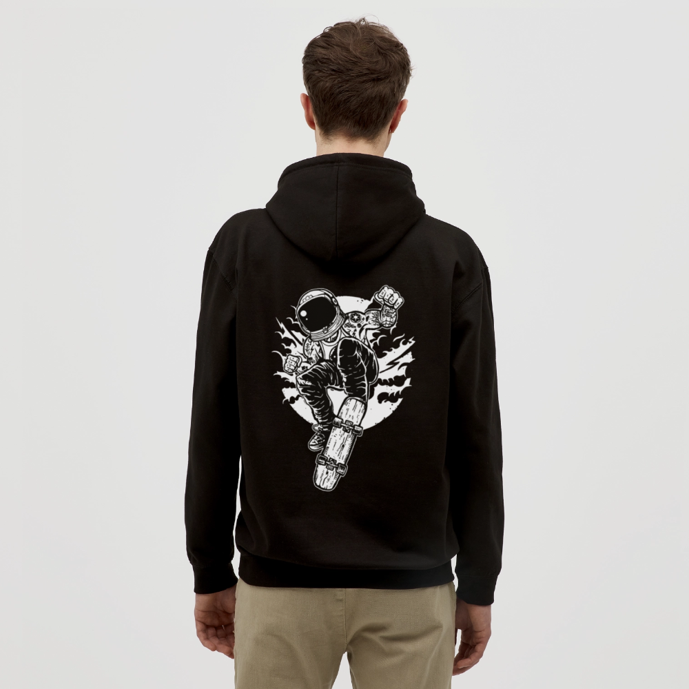 Astraunaut Space Skater Unisex Hoodie - black