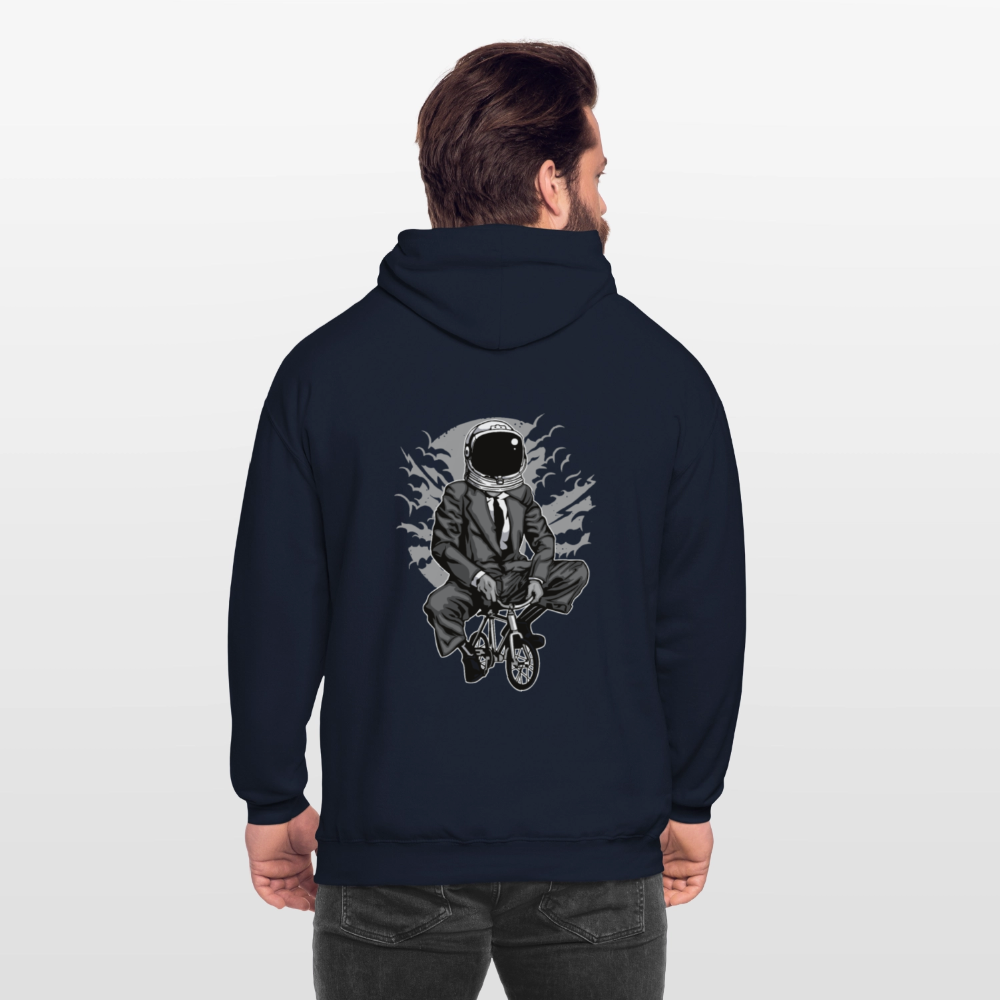 Bike to the moon Unisex Hoodie - navy