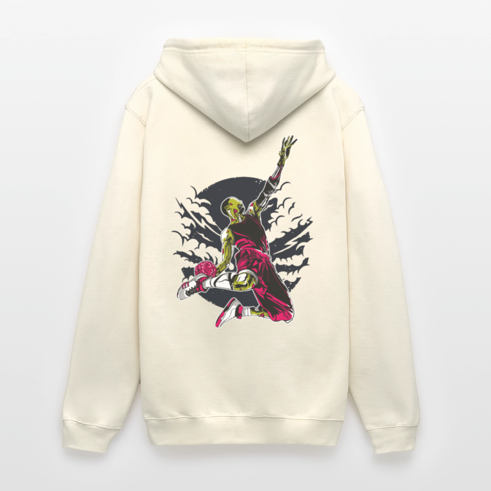 Zombie Slam Dunk Unisex Hoodie - vanilla
