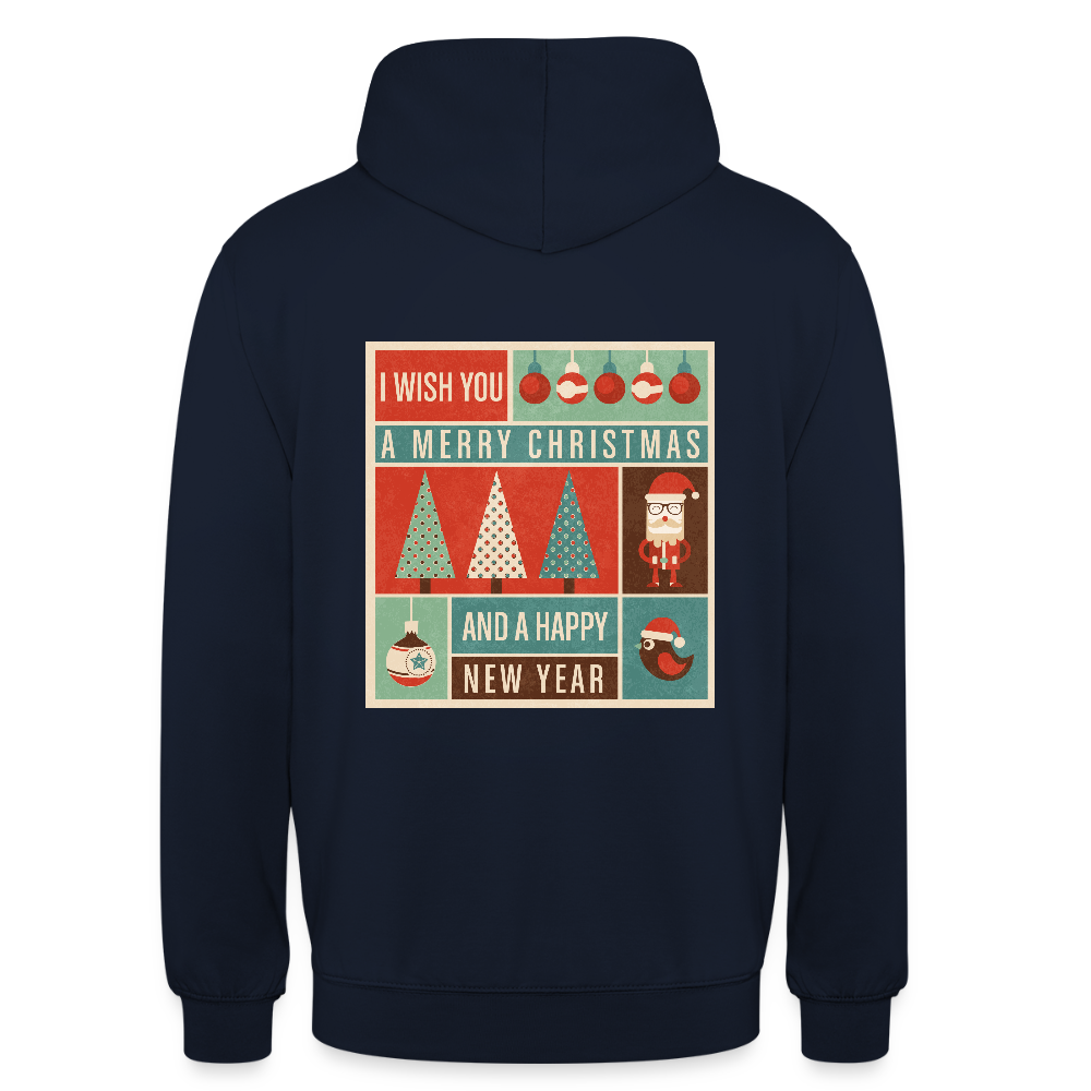 Merry Christmas & happy New Year Unisex Hoodie - navy