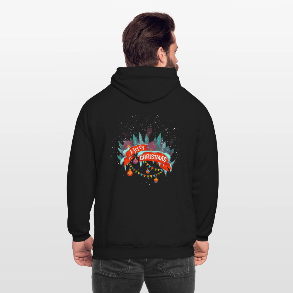 Merry Christmas Unisex Hoodie - black