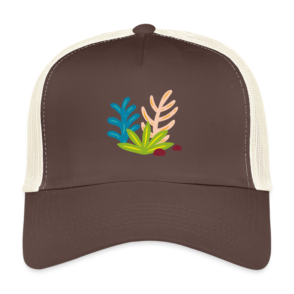 Plants Trucker Cap - brown/beige