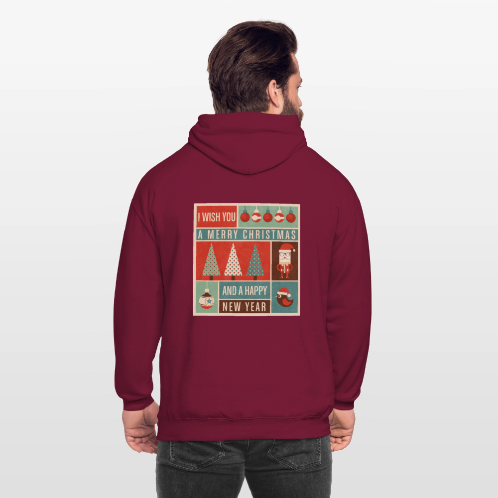 Merry Christmas & happy New Year Unisex Hoodie - bordeaux