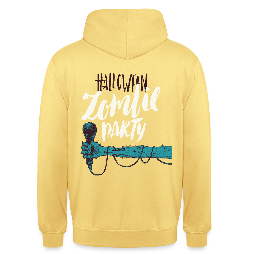 Halloween zombie party Unisex Hoodie - lemon yellow