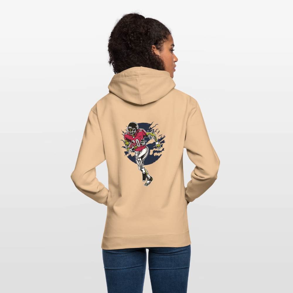 Zombie footballer Unisex Hoodie - peach