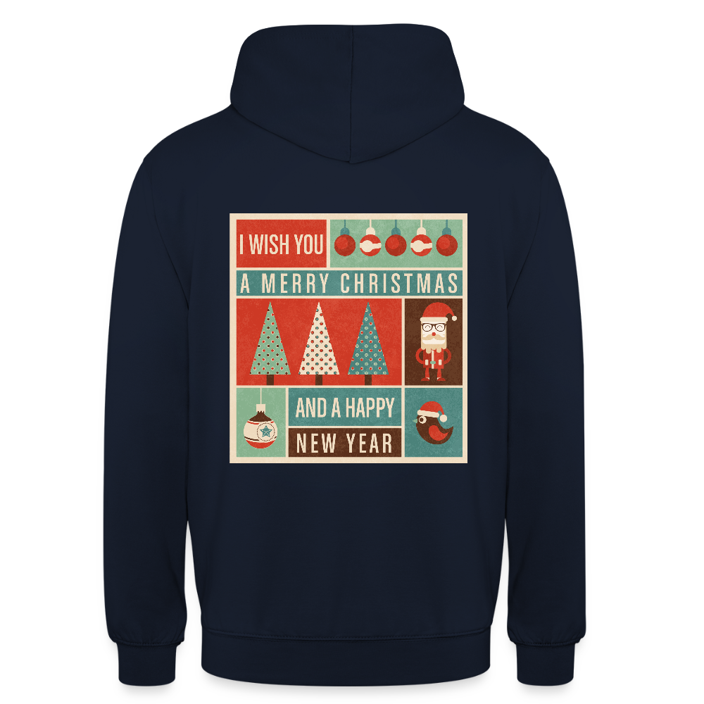 Merry Christmas & happy New Year Unisex Hoodie - navy