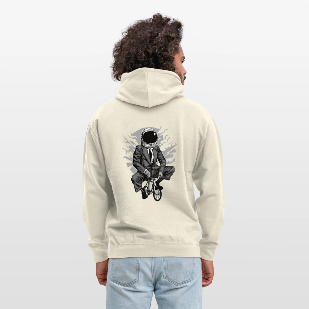 Bike to the moon Unisex Hoodie - vanilla